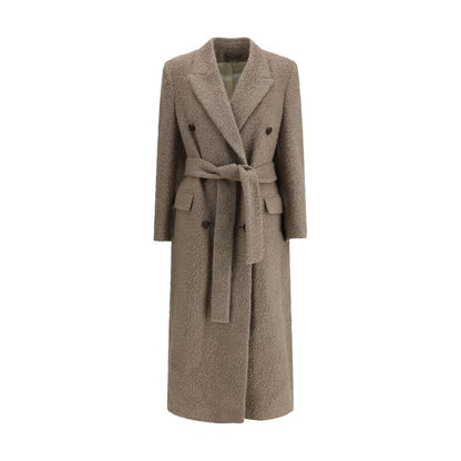 Golden Goose Beige Fleece Wool Coat