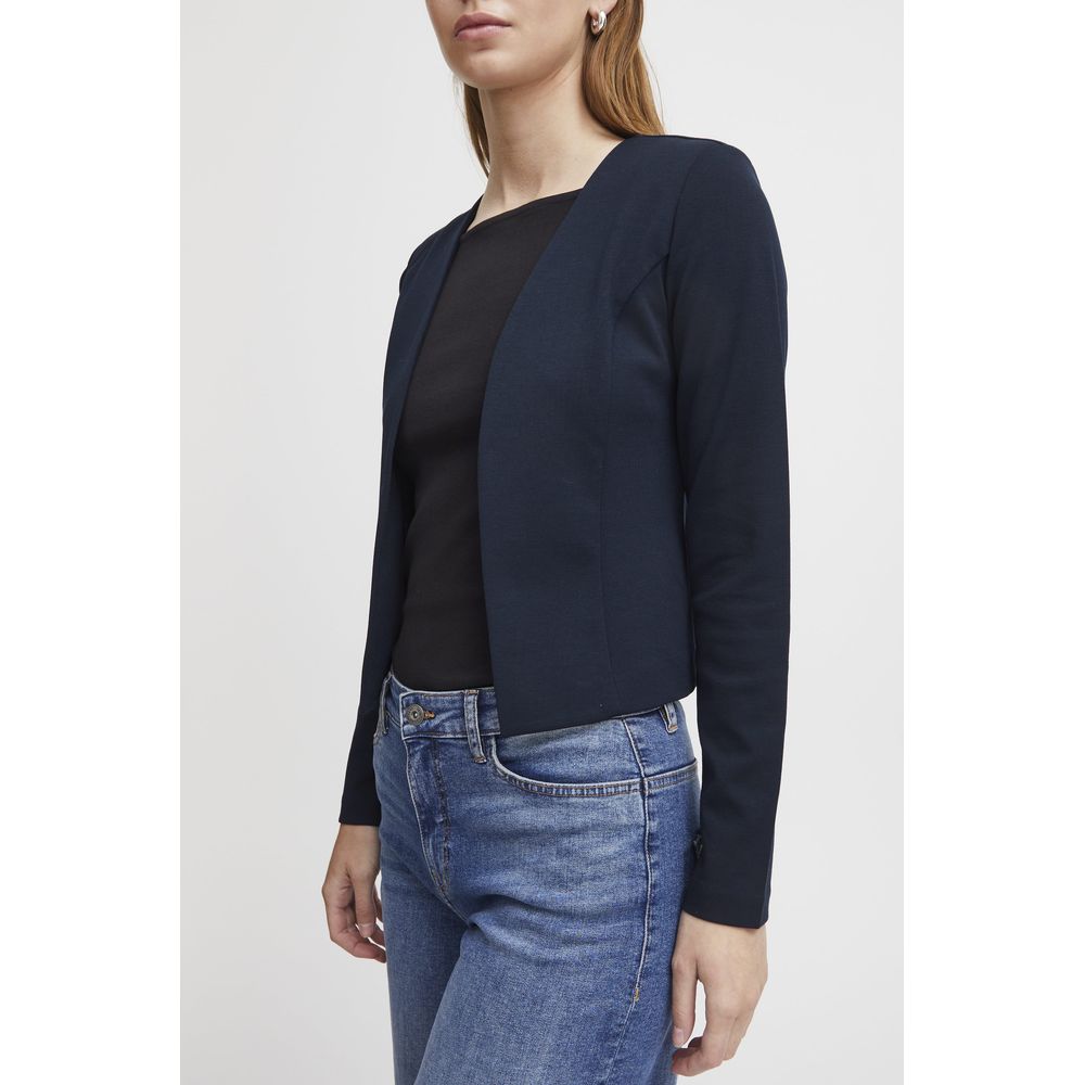 ICHI Blue Polyester Blazer ICHI