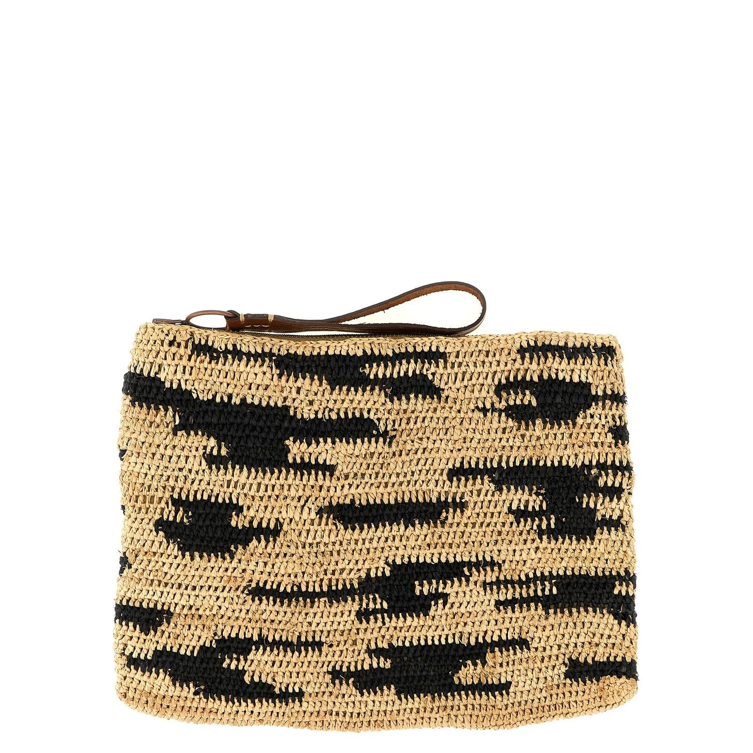 Ibeliv Multicolor Raffia Clutch Bag