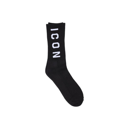 Icon Black Cotton Socks Icon