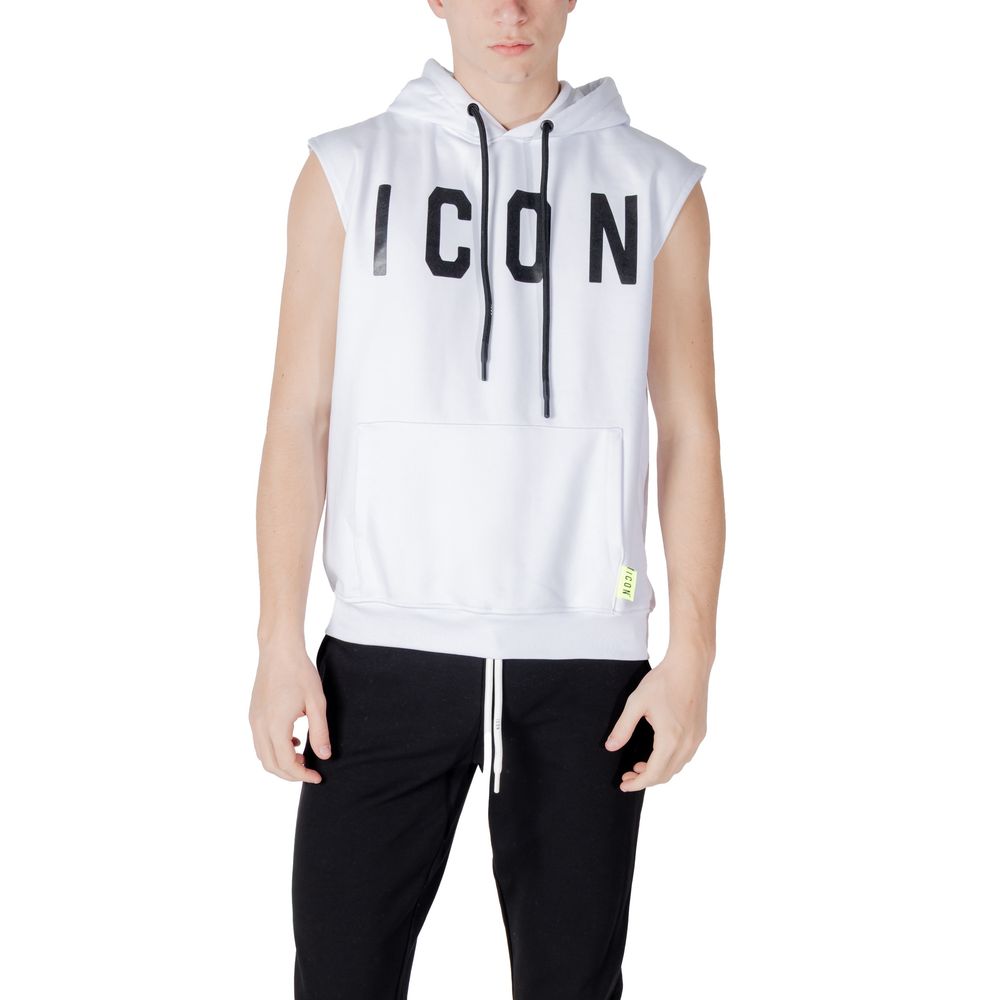 Icon White Cotton Hoodie Icon