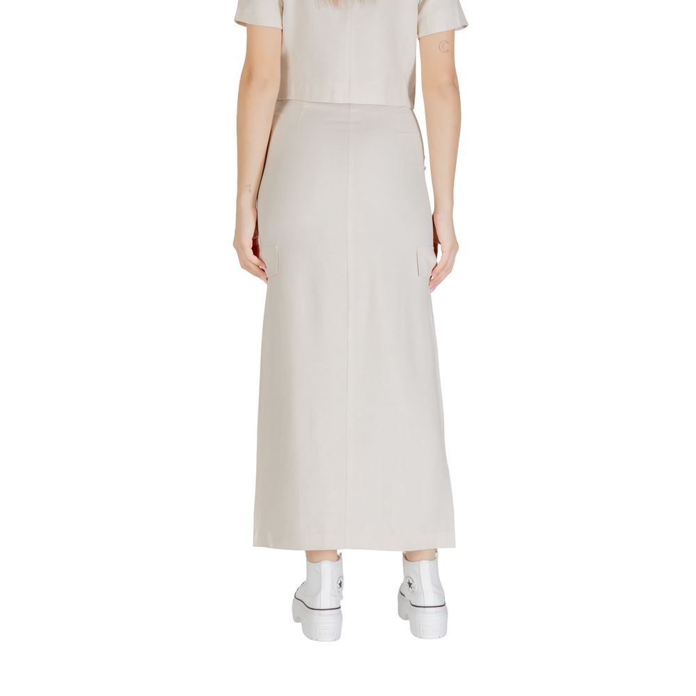 Jacqueline De Yong Bicolor Viscose Long Skirt Jacqueline De Yong