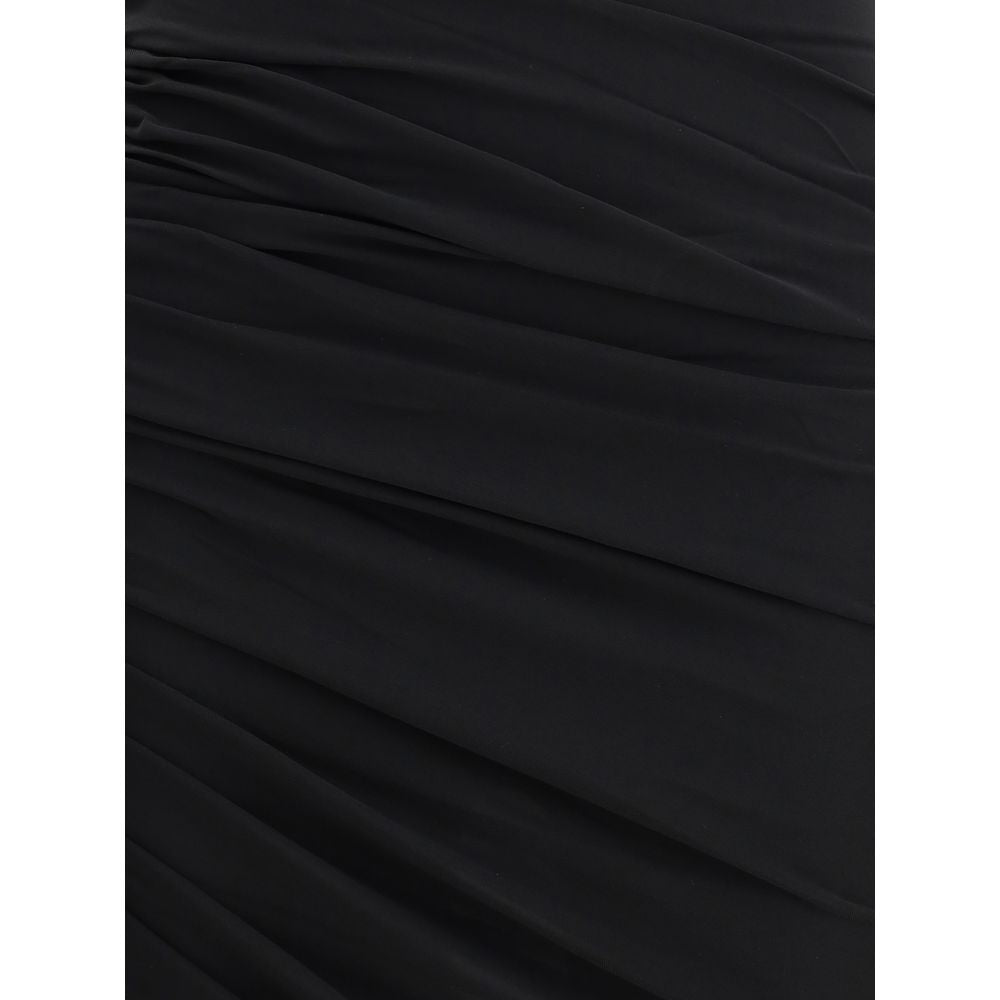 Jacquemus Black Acetate Casual Dress Jacquemus