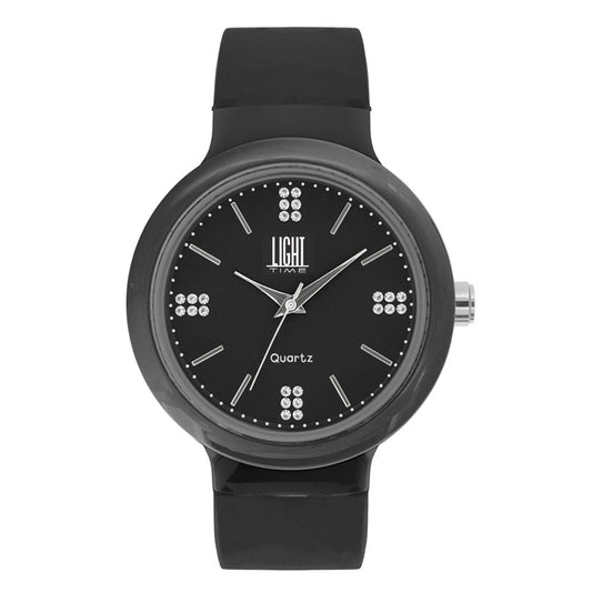 LIGHT TIME Mod. EUROPE Black / Strass