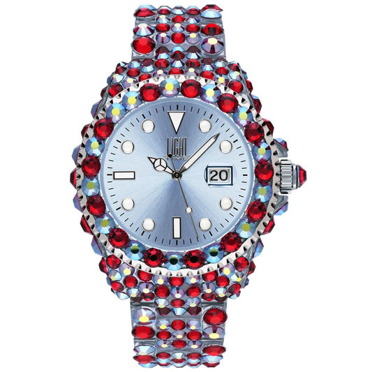 LIGHT TIME Mod. MEDITERRANEO - Full Strass / Light Blue