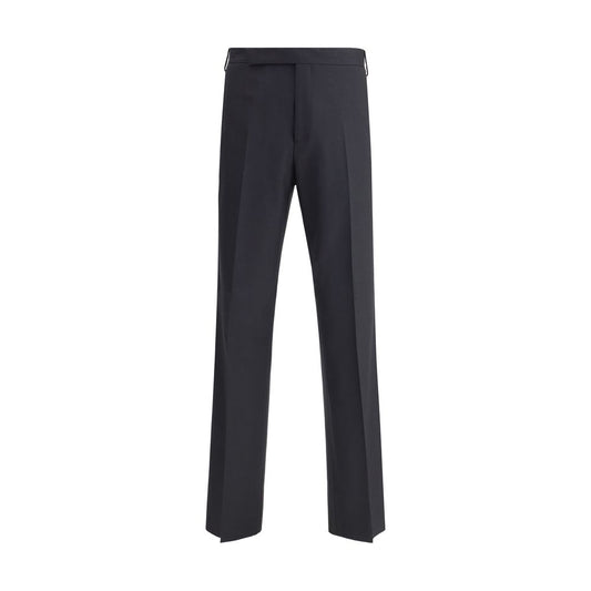 Lardini Black Viscose Casual Pants Lardini