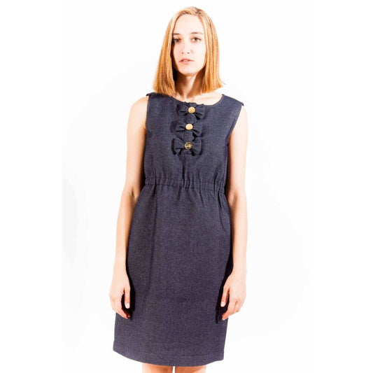 Love Moschino Blu Cotone Womens Dress Love Moschino