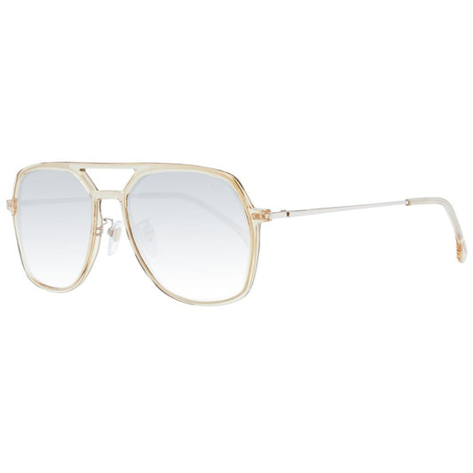 Lozza Beige Acetate & Plastic Sunglasses Lozza