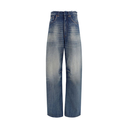MM6 Blue Cotton Relaxed Fit Jeans MM6