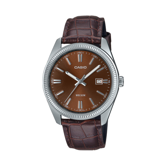 CASIO COLLECTION Mod. DATE. LEATHER - BRONZE-0