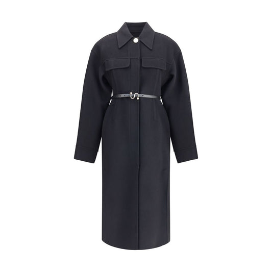 Max Mara Black Fleece Wool Coat Max Mara