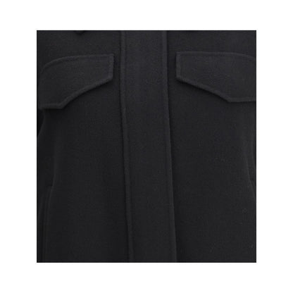 Max Mara Black Wool Cloacks Max Mara