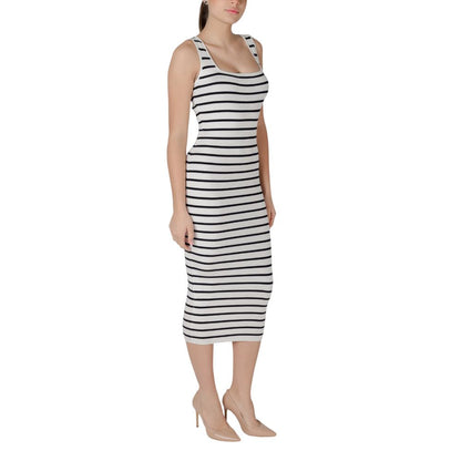 Morgan De Toi Beige Viscose Long Dress Morgan De Toi