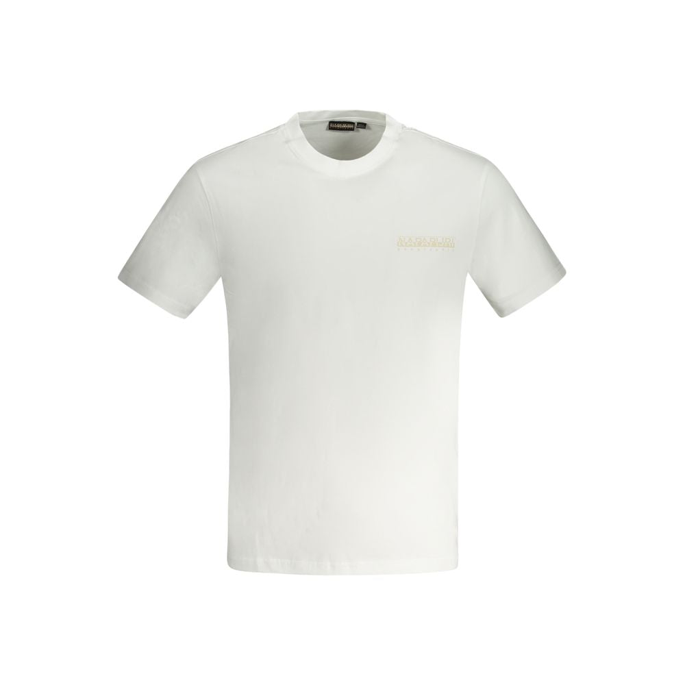 Napapijri Bianco Cotton Men T-Shirt