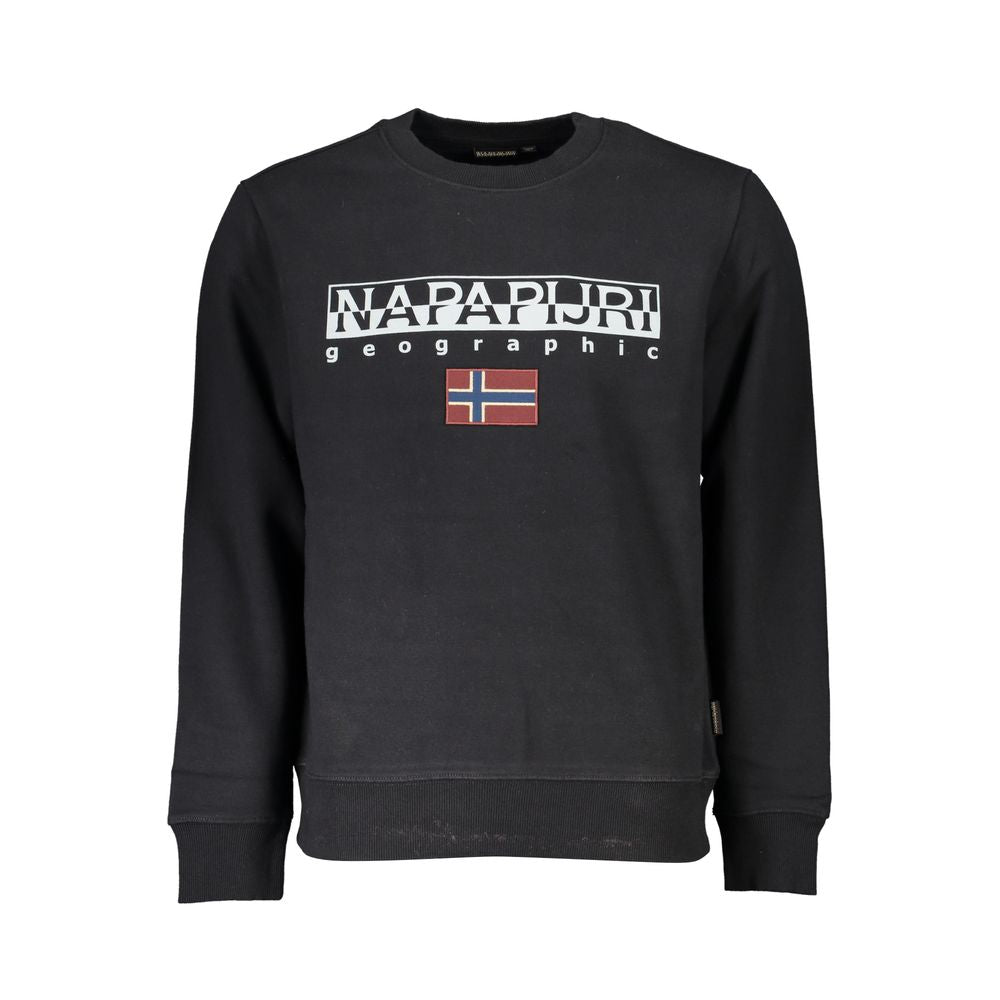 Napapijri Nero Cotton Men Sweatshirt
