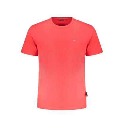 Napapijri Red Organic Cotton Men T-Shirt