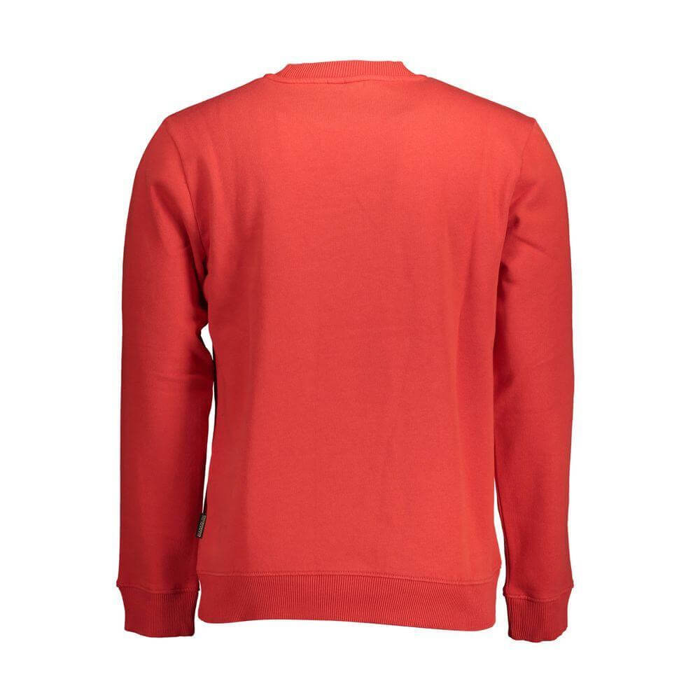 Napapijri Rosso Cotton Men Sweatshirt