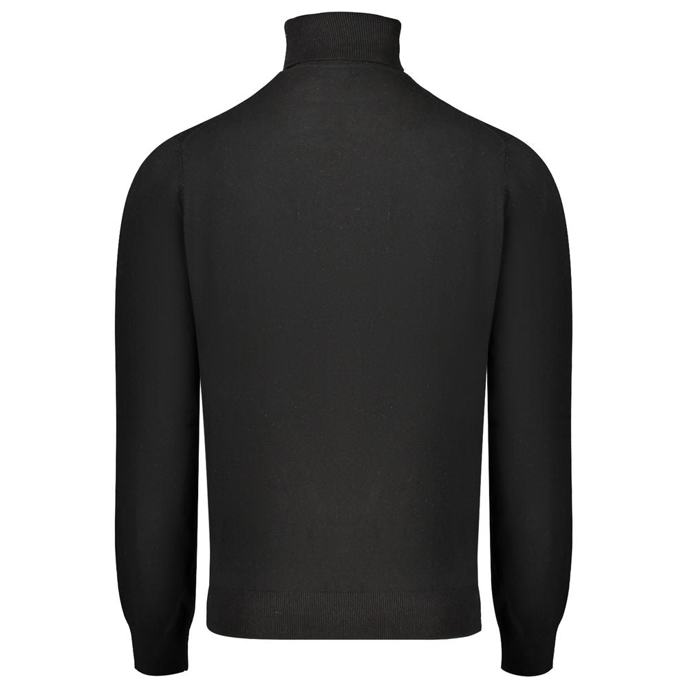 Norway 1963 Black Wool Mens Turtleneck Sweater