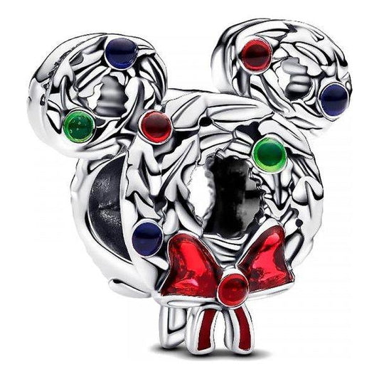PANDORA CHARMS DISNEY COLLECTION Mod. MICKEY MOUSE CHRISTMAS WREATH PANDORA