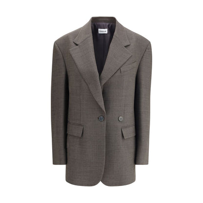 P.A.R.O.S.H. Gray Fleece Wool Blazer P.A.R.O.S.H.