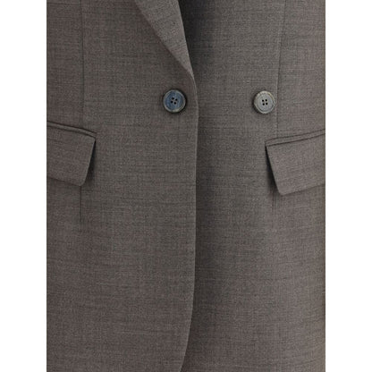P.A.R.O.S.H. Gray Fleece Wool Blazer P.A.R.O.S.H.