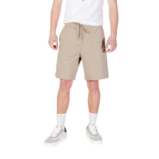 Replay Beige Cotton Bermuda Shorts Replay