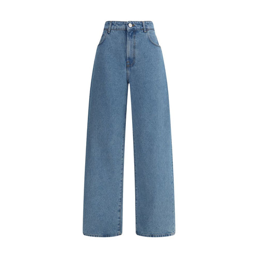 Rohe Blue Cotton Relaxed Fit Jeans Rohe