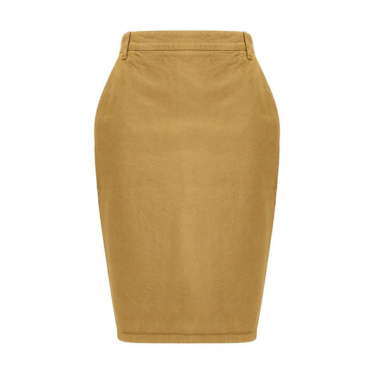 Saint Laurent Beige Denim Skirt Saint Laurent