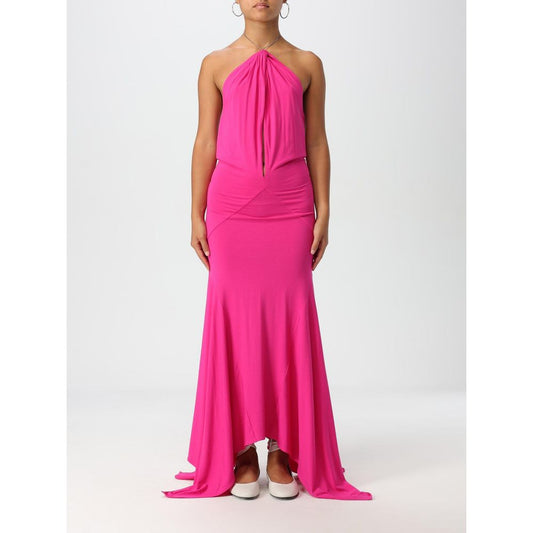 The Attico Fuchsia Jersey Cocktail Dress The Attico