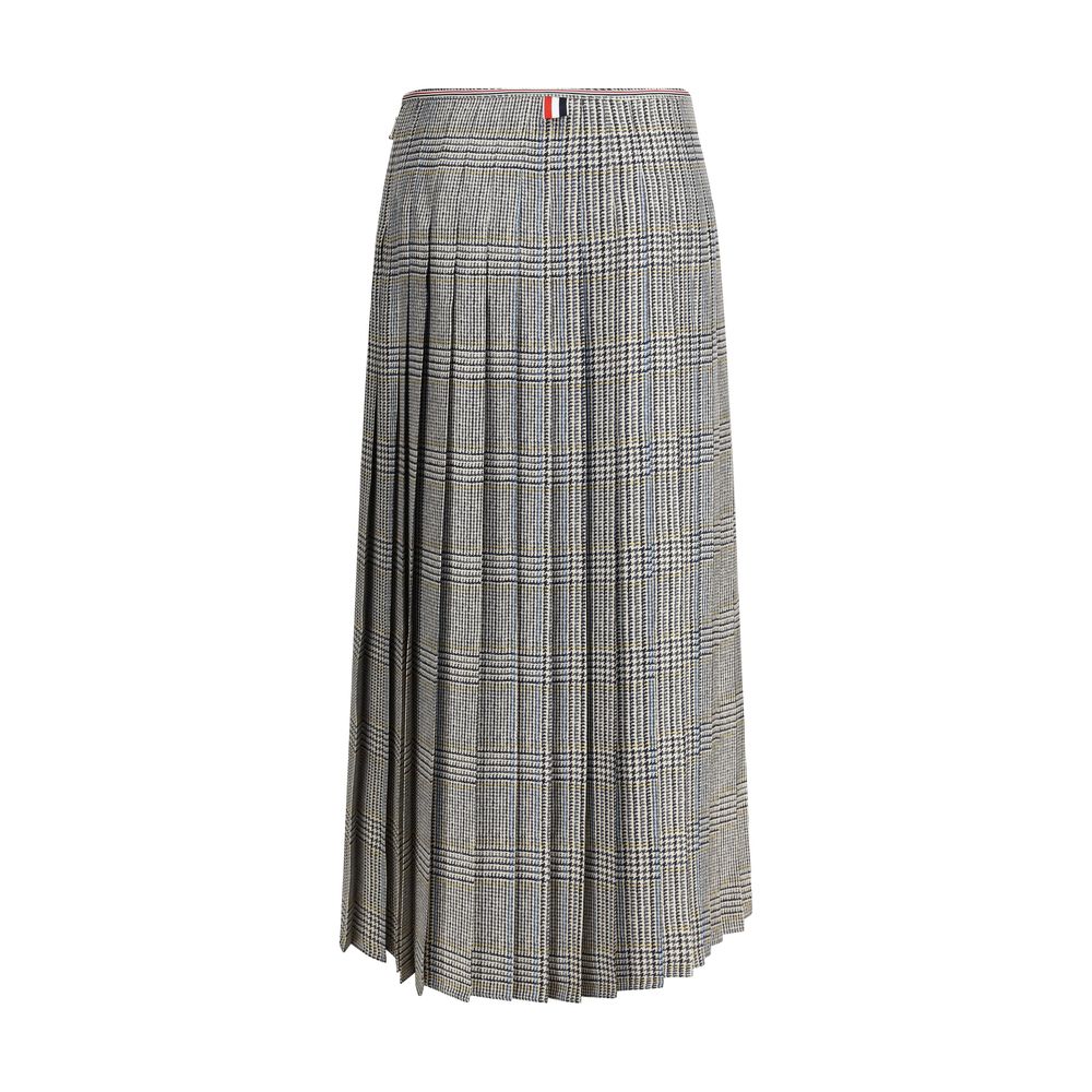 Thom Browne Multicolor Silk Midi Skirt Thom Browne