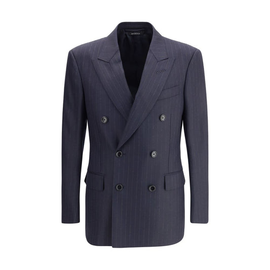 Tom Ford Blue Wool Blazer Tom Ford