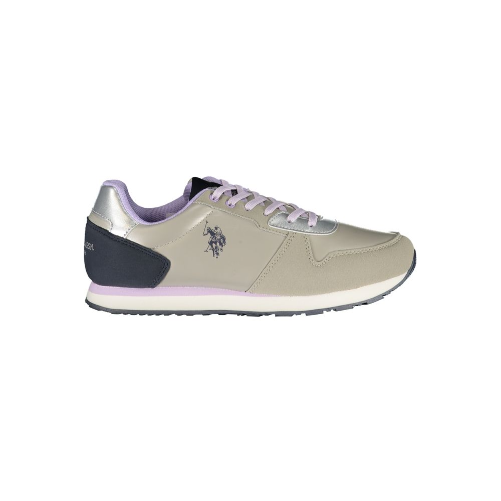 U.S. POLO ASSN. Argento Polyester Women Sneaker U.S. POLO ASSN.