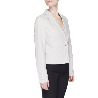 Vero Moda Gray Polyester Blazer Vero Moda