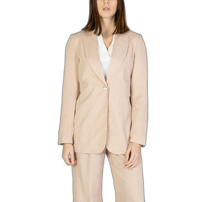 Vero Moda Pink Viscose Blazer Vero Moda