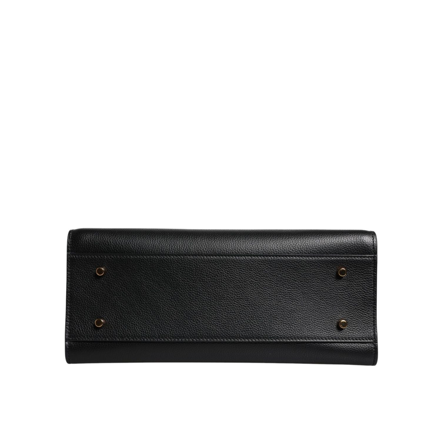 Versace Black Large Leather Top Handle Shoulder Crossbody Bag