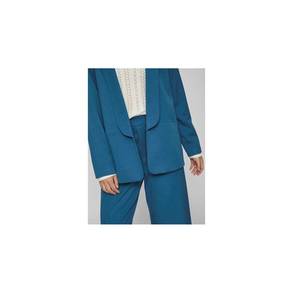Vila Clothes Blue Polyester Blazer Vila Clothes