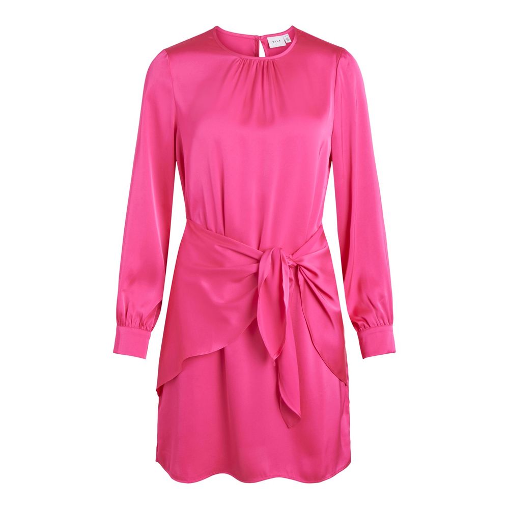 Vila Clothes Pink Polyester Short Dress Vila Clothes