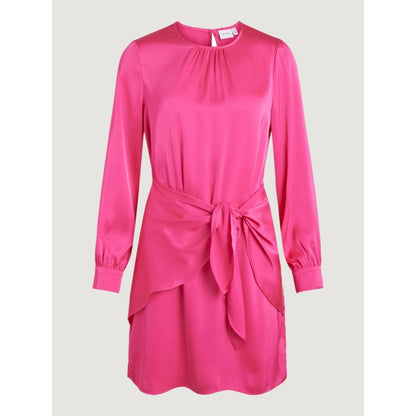 Vila Clothes Pink Polyester Short Dress Vila Clothes