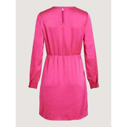 Vila Clothes Pink Polyester Short Dress Vila Clothes