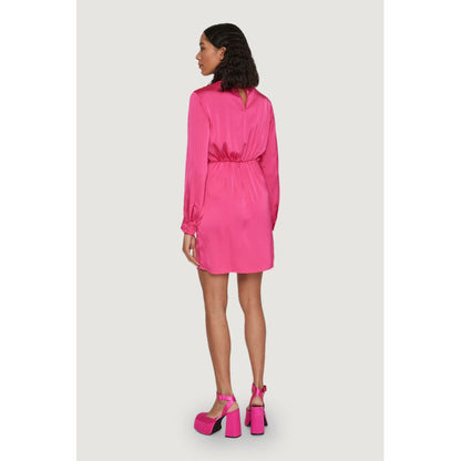 Vila Clothes Pink Polyester Short Dress Vila Clothes