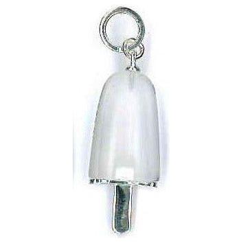 AMBROSINI JEWELS - PENDENTE ARGENTO 925° ghiacciolo finitura bianca pietra ghiaccio medio (29.5x13 mm) PENDANT